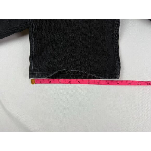 GANNI Womens Betzy Slim Flare Full Length Jeans size 27 Washed Black 27x32 - Picture 16 of 16